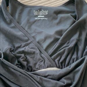 Lalabu baby wearing shirt